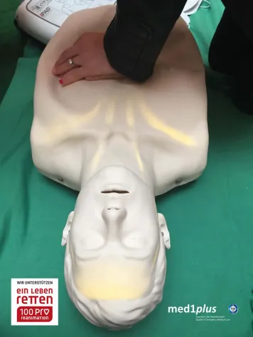 Bild: med1plus unterstützt Aktion #einlebenretten