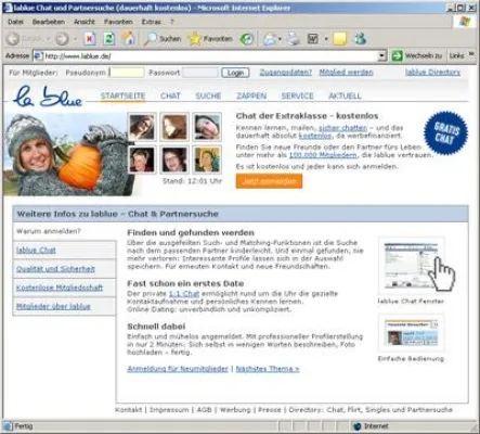 Bild: Mitglieder verteilen Bestnoten - lablue bei Partnersuche obenauf