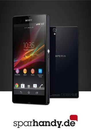 Bild: Jetzt bei Sparhandy.de das neue Flaggschiff Sony Xperia Z bestellen