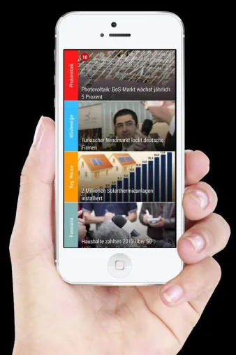 Bild: Mobilität für erneuerbare Energien: Pylba-App für Fachzeitschrift Sonne Wind und Wärme