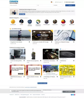 Bild: Kleinanzeigen-Portal für Firmen und Selbstständige geht online.