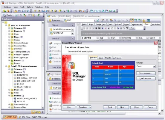 Bild: SQL Manager für Oracle Datenbank verfügbar