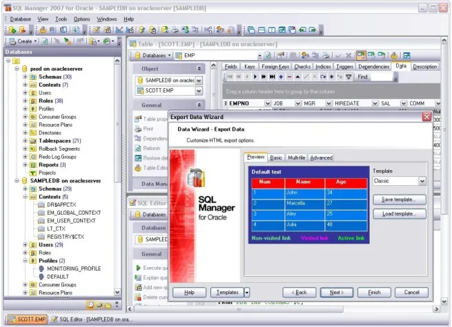 SQL Manager für Oracle Datenbank verfügbar Bild: SQL Manager für Oracle Datenbank verfügbar