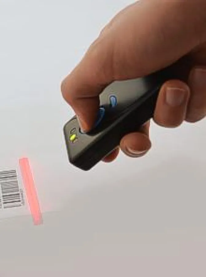 Mobiler Barcodescanner für die Zeit- und Leistungserfassung
