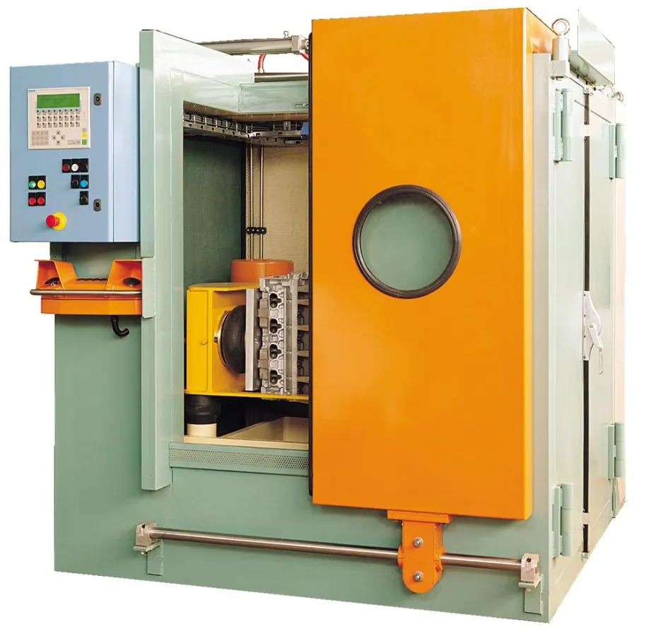 Die Entsandungsmaschinen MASDIM sind vor allem für den Einsatz beim Entkernen von mittleren und großen Serienproduktionen von Gusswerkstücken konzipiert, wie zum Beispiel für Zylinderköpfe, Abgaskrümm