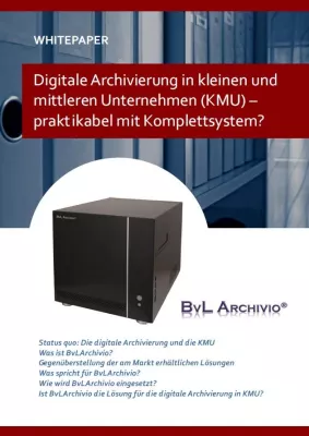 Bild: Neues Whitepaper zur digitalen Archivierung in kleinen und mittleren Unternehmen