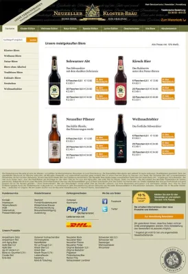 Bild: Klosterbrauerei Neuzelle mit brandneuem Online-Bierversand