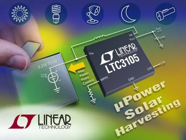 Bild: Linear Technology: 400mA-Synchron-DC/DC-Aufwärtsregler...für Energy-Harvesting-Anwendungen