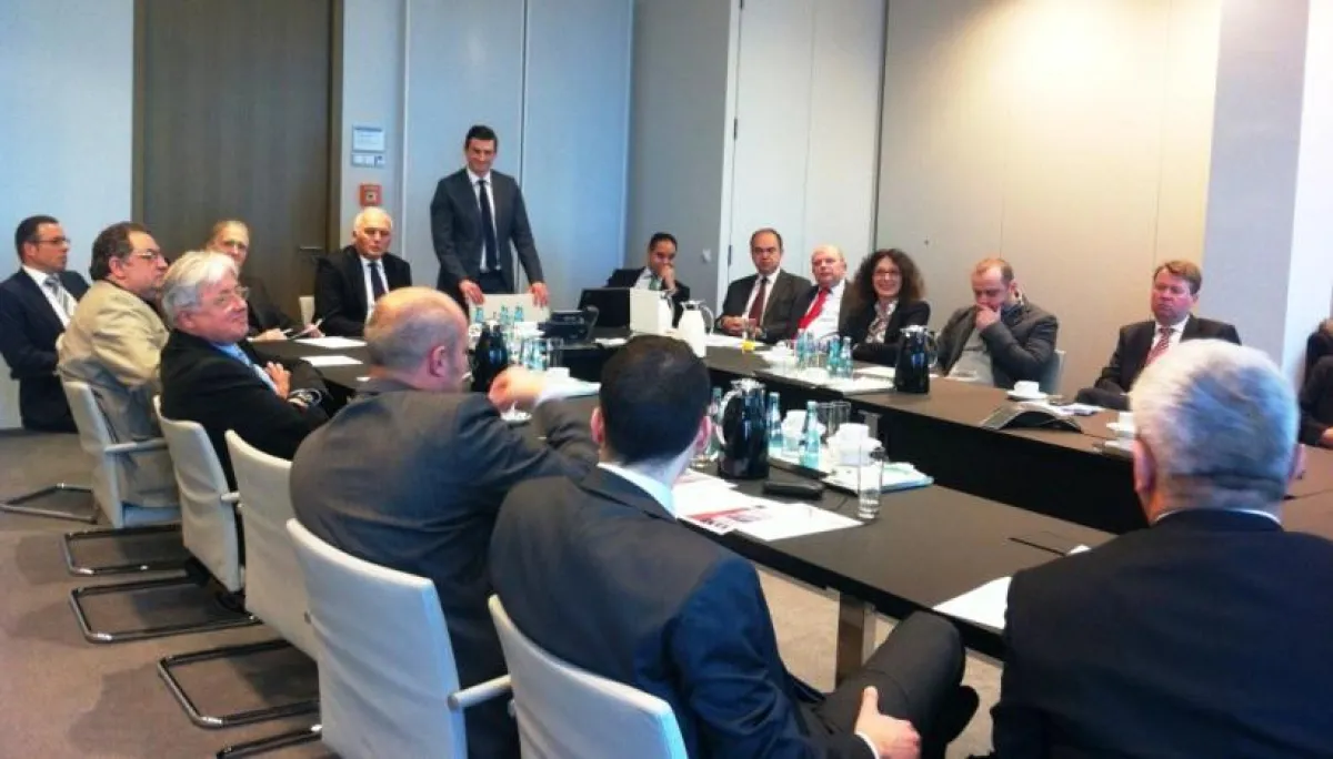 Teilnehmer des TD-IHK Business-Frühstücks zum Thema Forderungsmanagement in Frankfurt am Main am 19.
