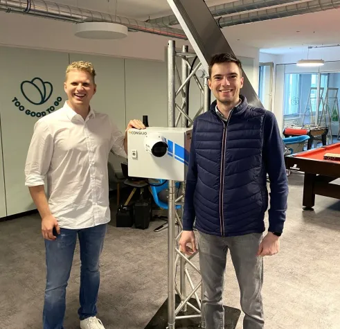 Bild: Josef Winter und Lukas Bliem von TLX Systems und Baustellen-Ueberwachung.at