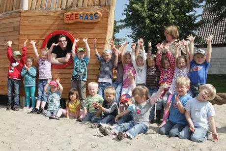 Bild: Kindergarten der St. Jacobi Gemeinde kurz vor der Fertigstellung
