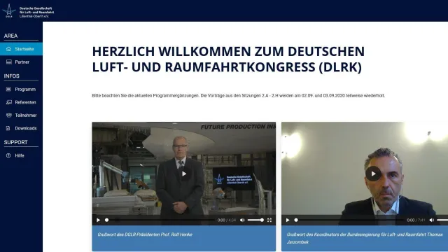 Bild: 625 Experten diskutierten aktuelle Luft- und Raumfahrtthemen beim ersten Online-DLRK