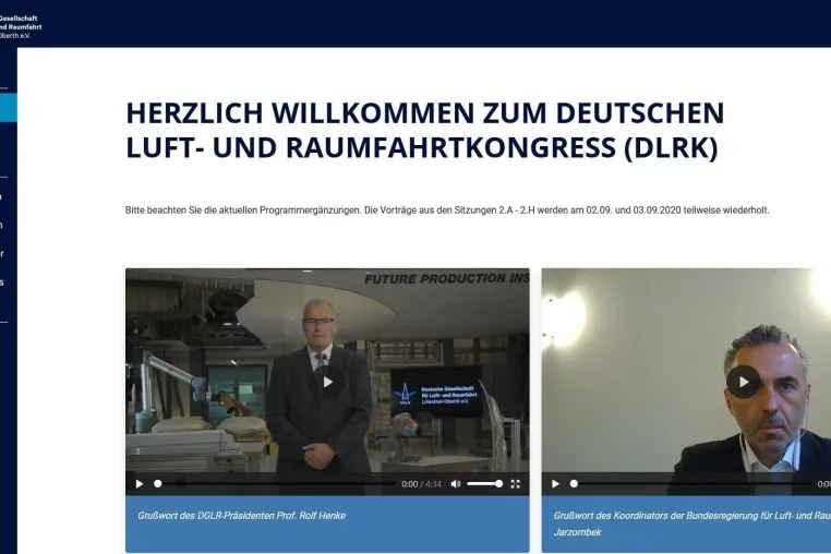 625 Experten diskutierten aktuelle Luft- und Raumfahrtthemen beim ersten Online-DLRK Bild: 625 Experten diskutierten aktuelle Luft- und Raumfahrtthemen beim ersten Online-DLRK