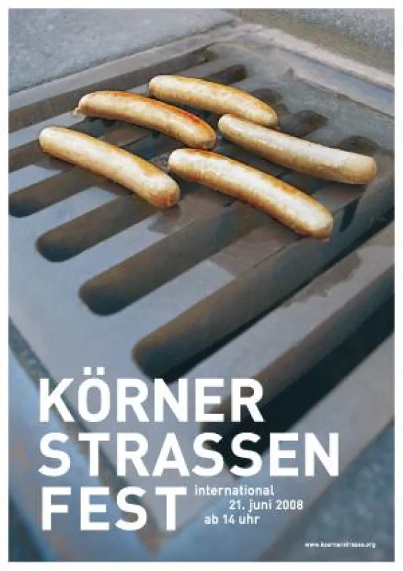 Prämiertes Körnerstrassenfest Plakat aus Köln