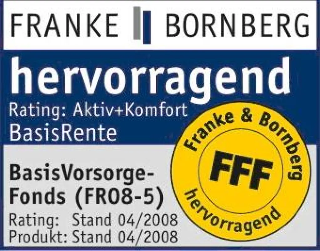 Die beste Wertung FFF gab es gleich für zehn Produkte der Gothaer Leben - hier die Basis-Rente.