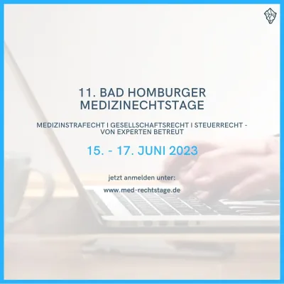 Bild: 11. Bad Homburger Medizinrechtstag 2023