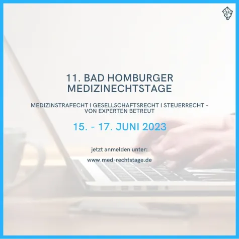 Bild: 11. Bad Homburger Medizinrechtstag 2023