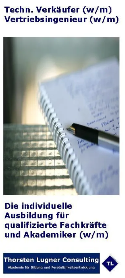 Infobröschüre für Techn. Verkäufer/Vertriebsingenieur (m/w)
