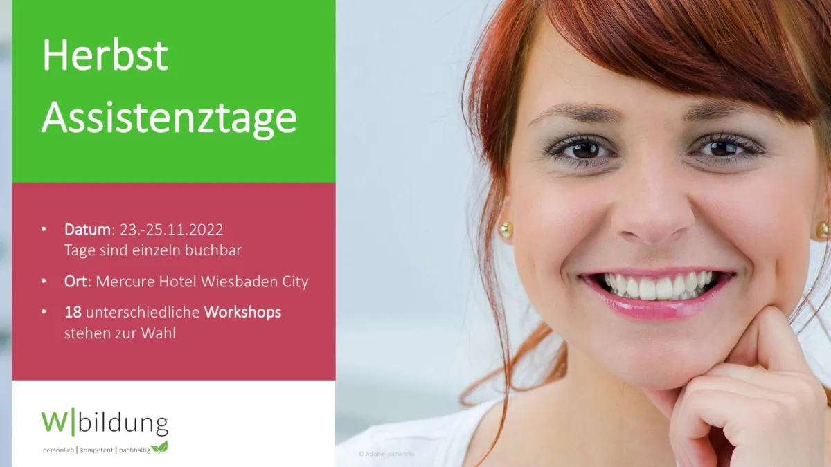 Herbst Assistenztage 2022 in Wiesbaden