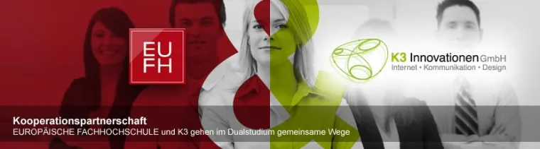 Bild: EUROPÄISCHE FACHHOCHSCHULE und K3 schließen Kooperationsvertrag