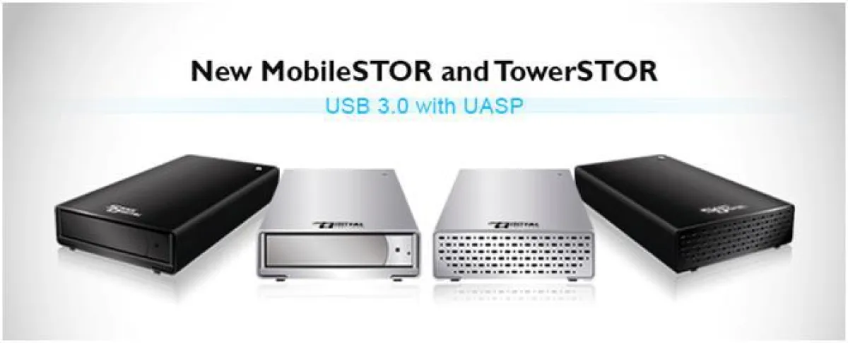 Neue MobileSTOR und TowerSTOR Gehäuse mit USB 3.0 und Unterstützung für UASP (USB Attached SCSI Pro