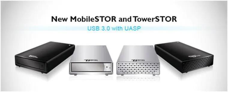 Bild: Neue Externe Festplattengehäuse von Sans Digital mit USB 3.0, eSATA und FireWire 800