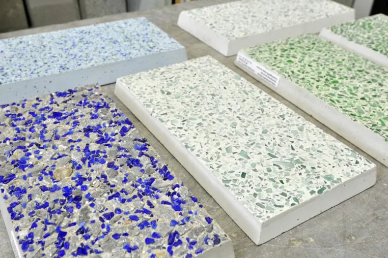 Individuelle Gestaltungsmöglichkeiten mit Architekturbeton - Glasbeton Bild: Individuelle Gestaltungsmöglichkeiten mit Architekturbeton - Glasbeton