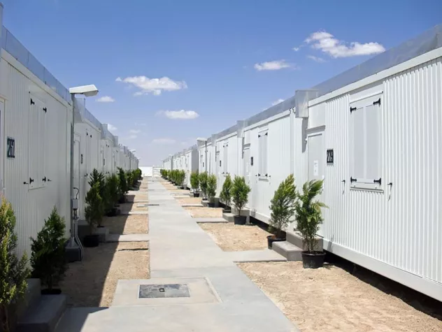 Bild: Heinkel Modulbau: Wohncontainer in Libyen