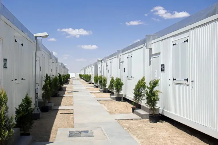 Heinkel Modulbau: Wohncontainer in Libyen Bild: Heinkel Modulbau: Wohncontainer in Libyen