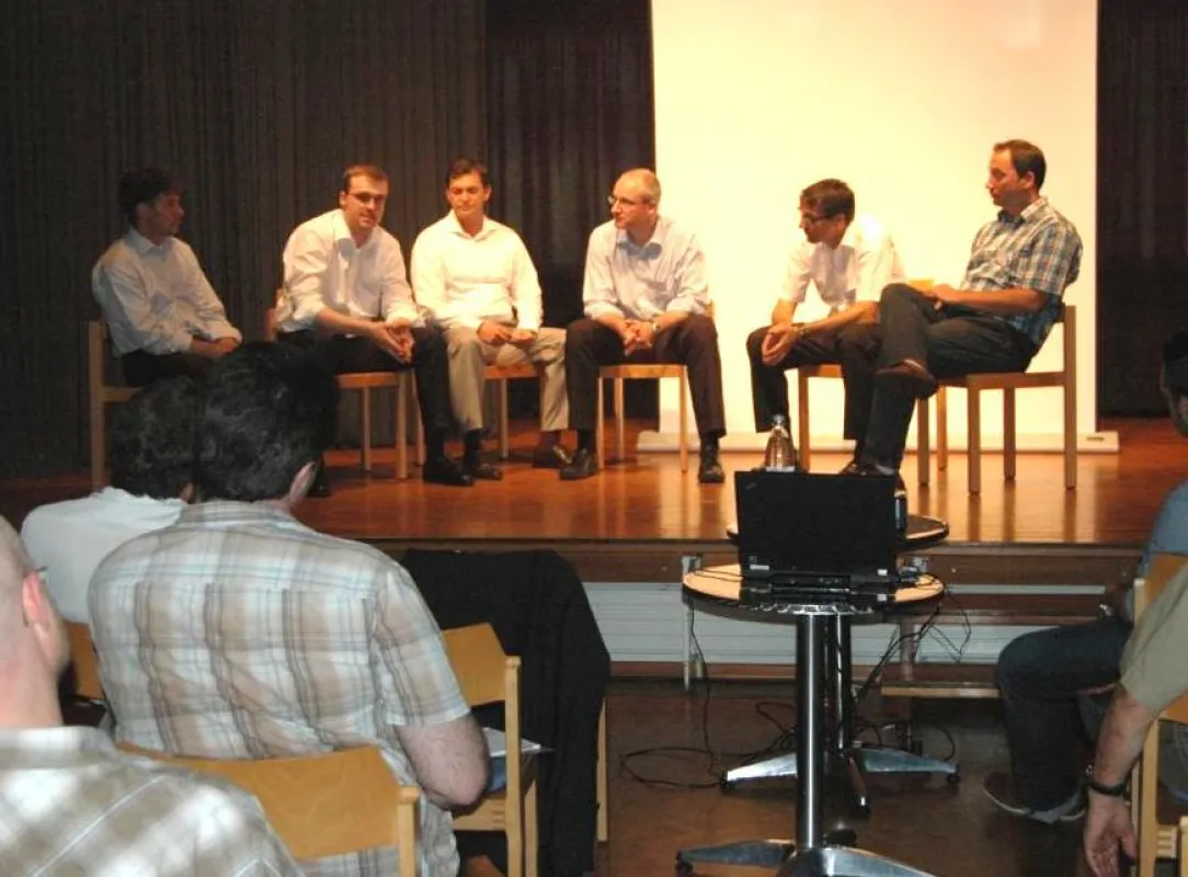 Die Podiumsdiskussion zum Thema 