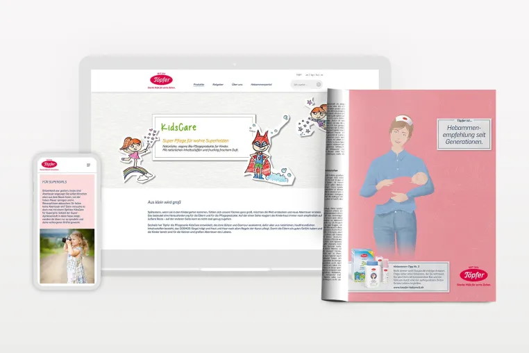 Schmittgall HEALTH für Töpfer KidsCare: Superpflege für Superhelden Bild: Schmittgall HEALTH für Töpfer KidsCare: Superpflege für Superhelden