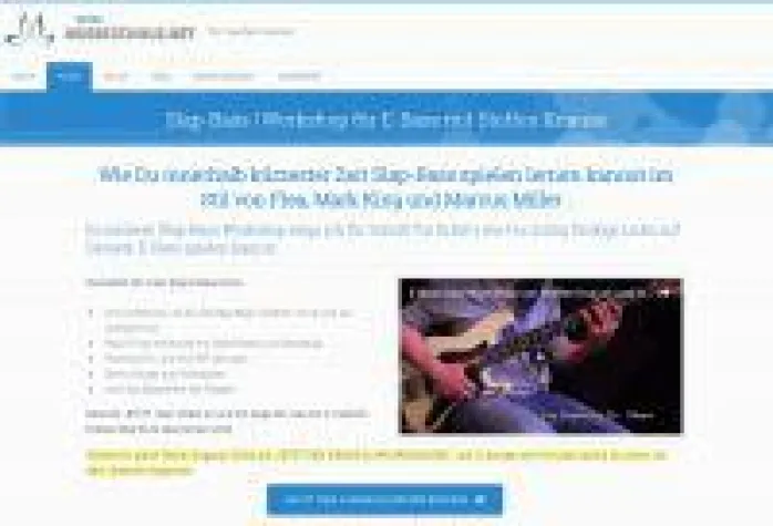 meineMusikschule.net - Slap-Bass Kurs für E-Bass mit Verlosung zur Produkteinführung Bild: meineMusikschule.net - Slap-Bass Kurs für E-Bass mit Verlosung zur Produkteinführung