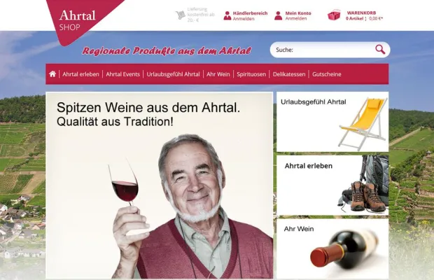 Bild: Ahrtal-shop.de – eine Vision ist online „Made in Ahrtal“ – mit einem Klick das Beste aus der Region