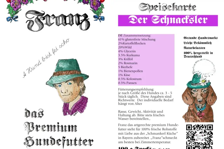 zumFranz Premium Hundesnacks mit Funktion Bild: zumFranz Premium Hundesnacks mit Funktion
