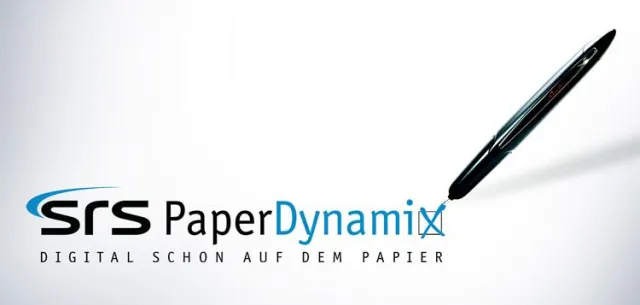 Bild: TÜV®-geprüftes Datenübertragungskonzept der Digital Pen-Lösung von SRS-Management