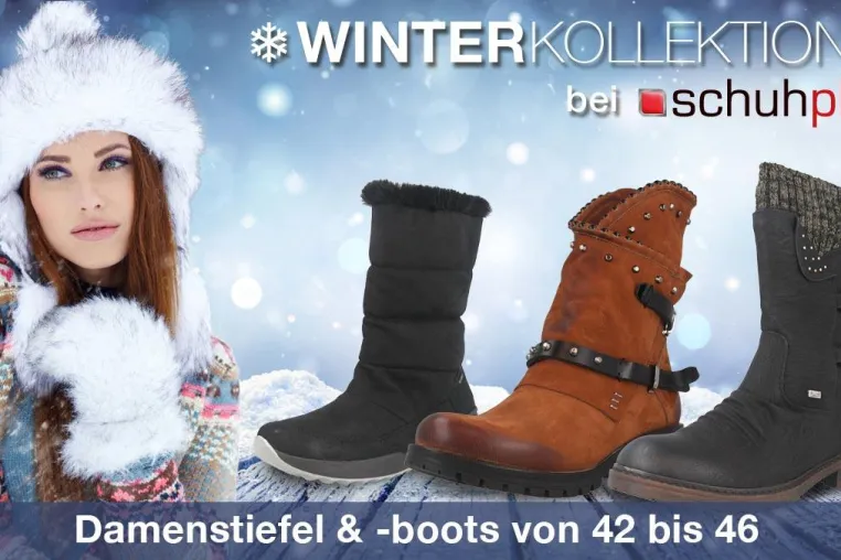 Bild: Warme Stiefel für die kalte Jahreszeit bei schuhplus in verschiedenen Designs