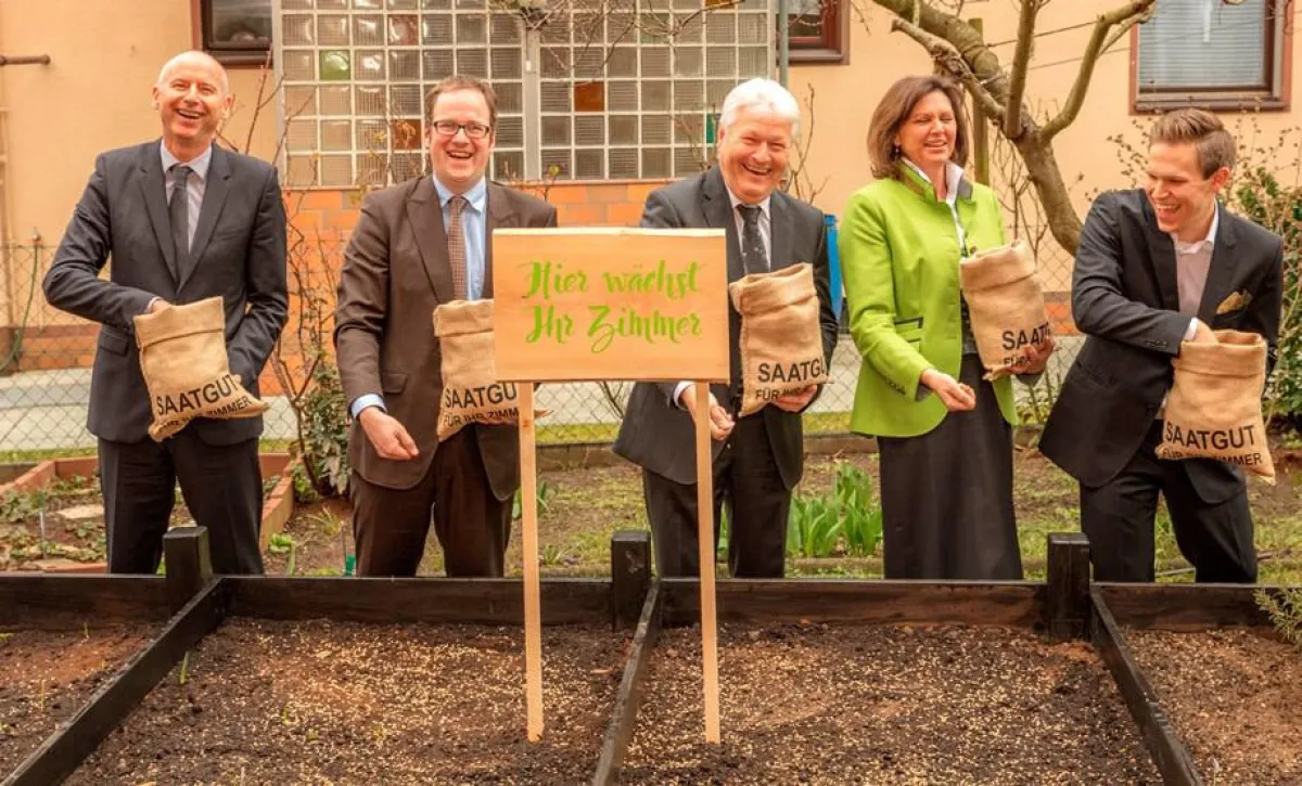Saatgut für das nachwachsende Hotelzimmer © Creativhotel Luise