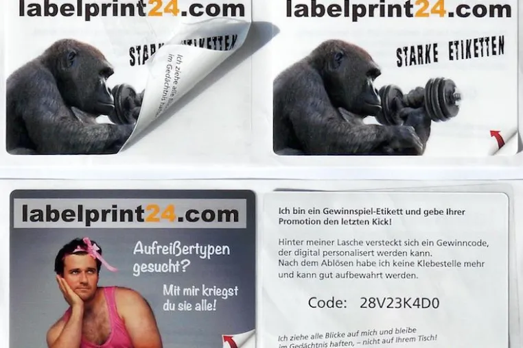 Bild: Labelprint24 druckt Sandwichetiketten auch rein digital