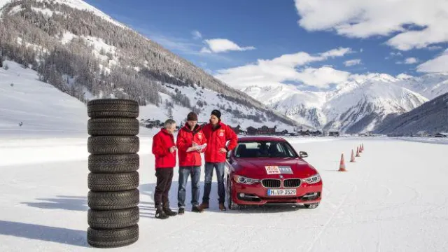 Bild: Winterreifen für die Mittelklasse im Praxischeck auf Eis und Schnee