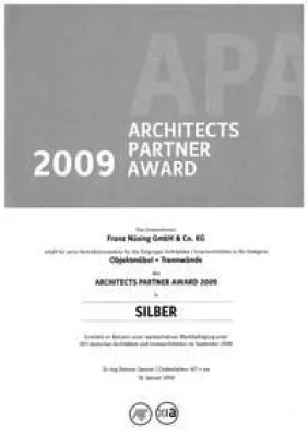 Bild: AIT Award 2009 in Silber für Franz Nüsing GmbH & Co. KG