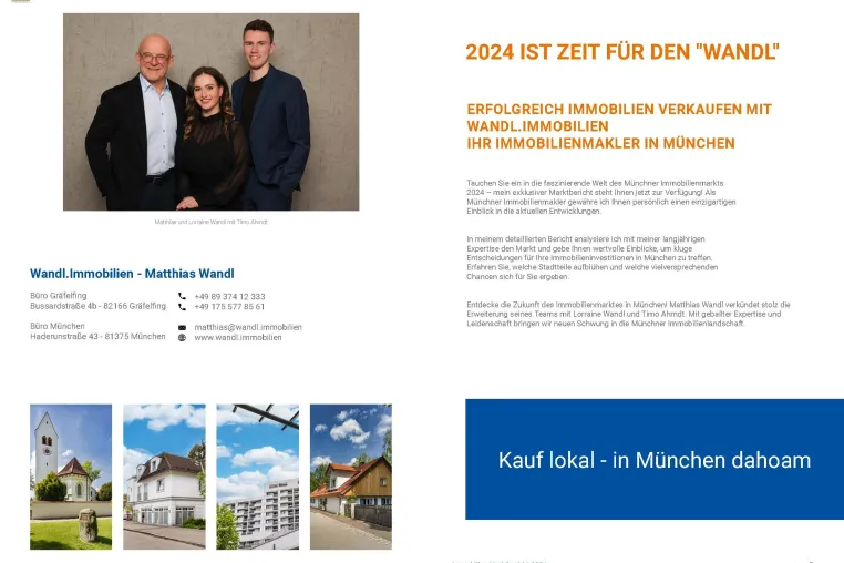 Bild: Marktbericht 2024: Immobilienpreise in München und den umliegenden Stadtteilen