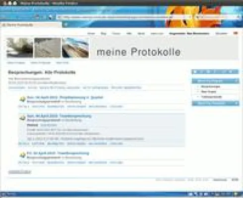 Besprechungsprotokolle online verwalten Bild: Besprechungsprotokolle online verwalten