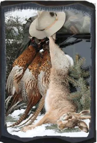 Bild: Druck auf Holz