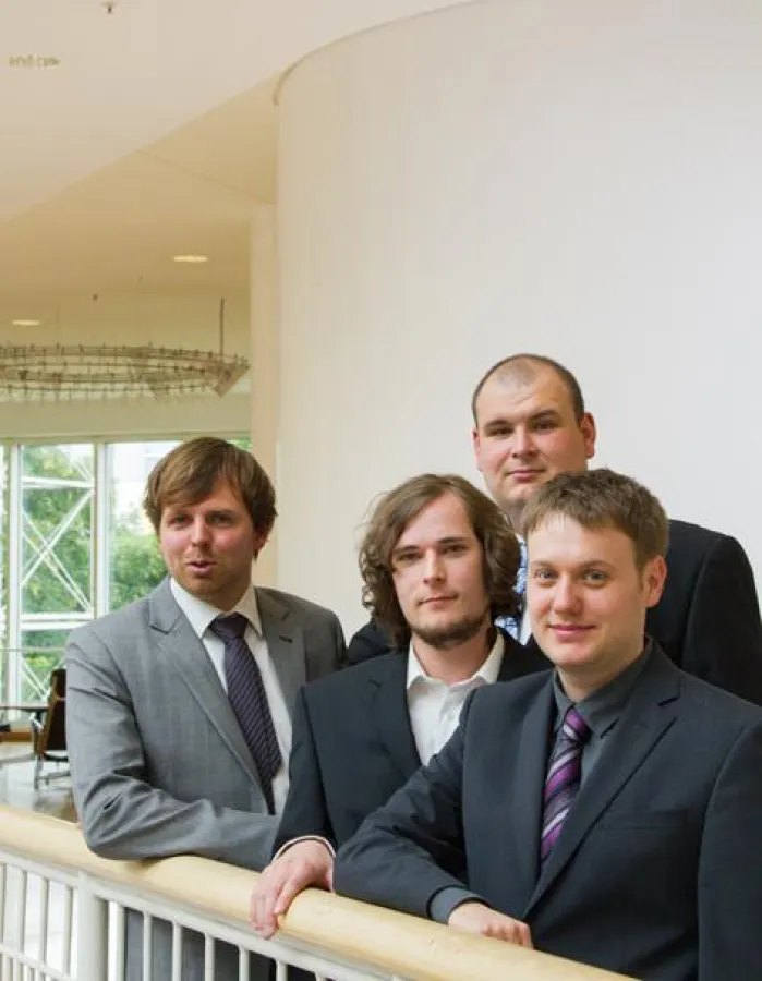 Foto: Nils Luft, Viktor Stoklossa, Dmytro Galytskyy, Christoph Besenfelder (v.l.n.r.)