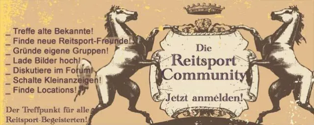 Der neue Treffpunkt für Reitsportler im Internet Bild: Der neue Treffpunkt für Reitsportler im Internet