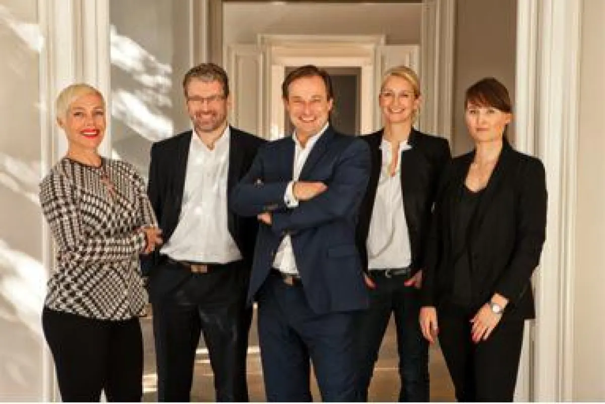 v.l.: Katie Taylor, Michael Carl, Tobias Phleps, Caroline Theissen, Thekla Wege © Brand Union