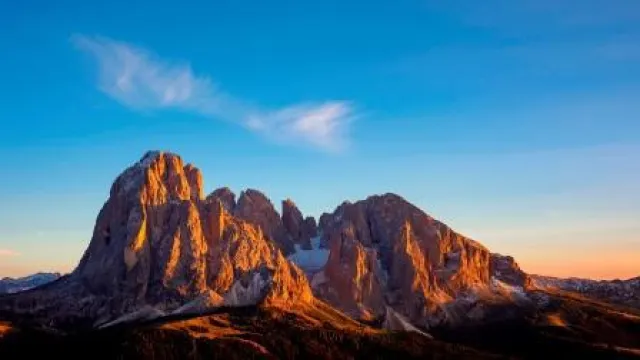 Bild: Das Glühen der Berge