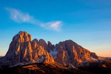 Bild: Das Glühen der Berge
