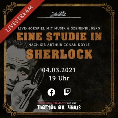 Bild: Eine Studie in Sherlock: Theater ex libris streamt Holmes-Origin-Story