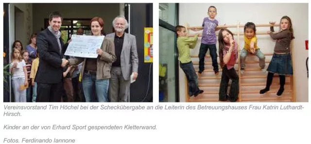 Bild: Kinder brauchen Zukunft - Future4Kids und Erhard Sport unterstützen Betreuungshaus